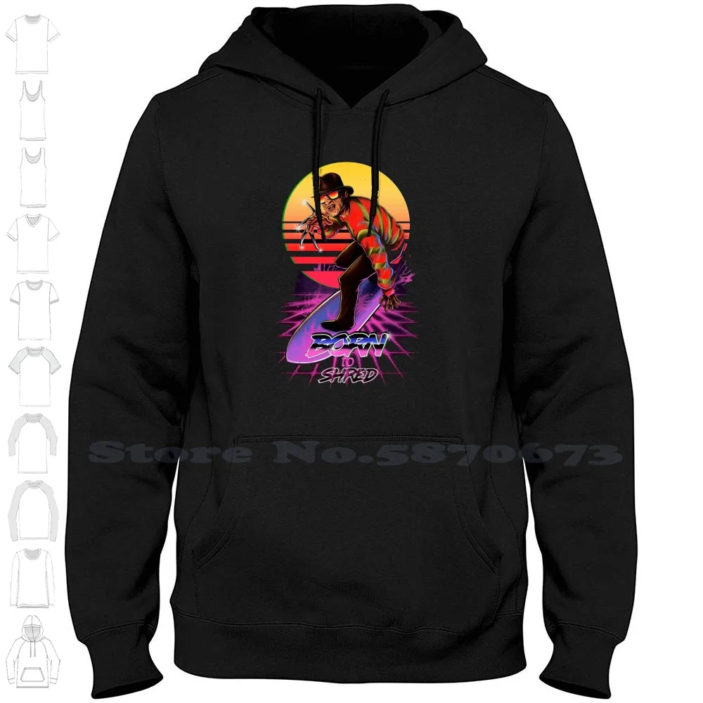 Felpa Con Cappuccio A Maniche Lunghe Da Surf Freddy Krueger Horror
