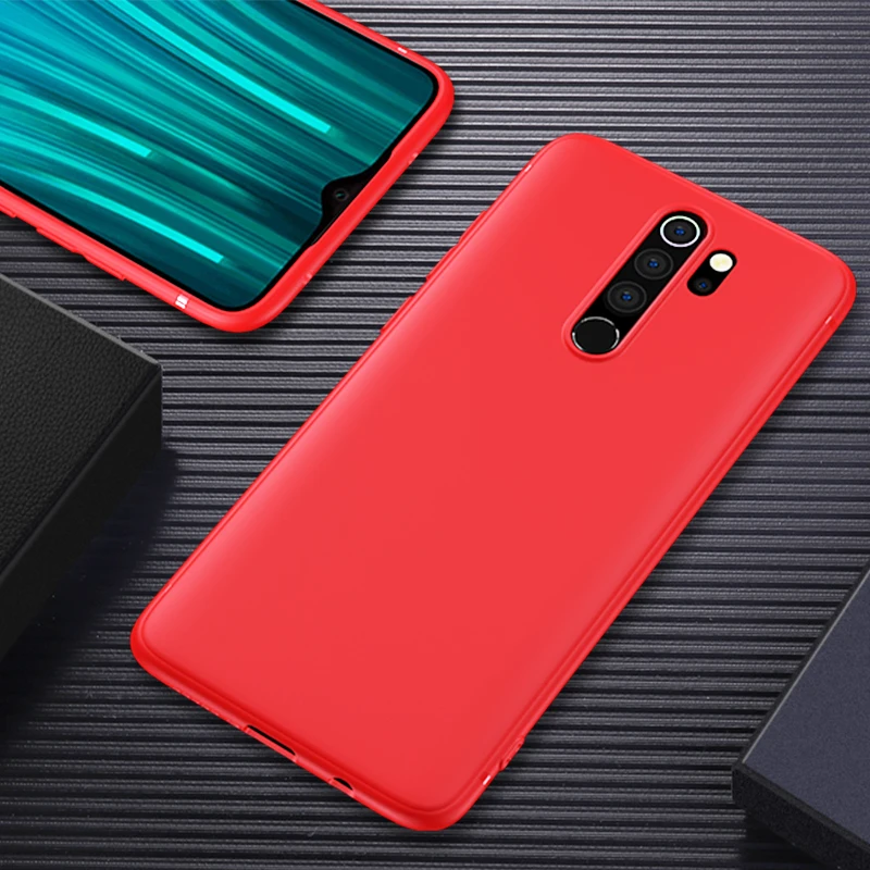 Прозрачный чехол для xiaomi redmi note 8, чехол для redmi note 8 pro, прозрачный мягкий кремний чехол, ультра тонкий чехол для xiaomi Note 8 Pro - Color: red