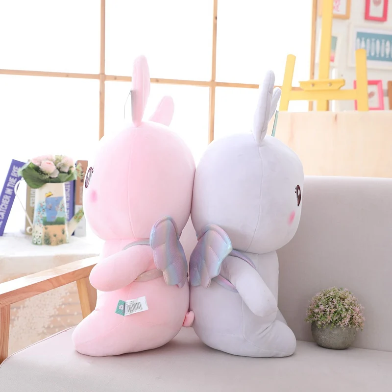 Горячая Ангел Кролик плюшевая игрушка-животное кролик с крыльями детские куклы для малышей игрушки подарок на день рождения Рождественский подарок для девочек