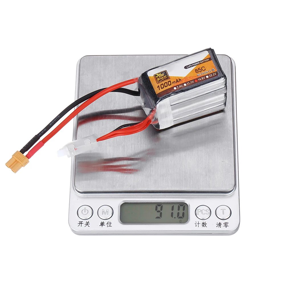 2 шт. ZOP power 14,8 в 1000 мАч 85C 4S Lipo батарея XT60 разъем для радиоуправляемого дрона FPV Racing
