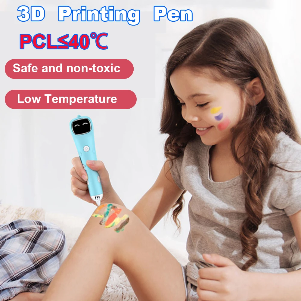 3D Printing Pen DIY 3D Pen Low Temperature Wireless Digital Display Rechargeable Drawing For Kids Educational Toys Gifts 3d printing pen