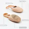 Girls Professional Ballet Shoes Leather Soft Sole Half-covered Gymnastics Ballet Slippers Practise Ballerina Shoes Dance Shoes 2