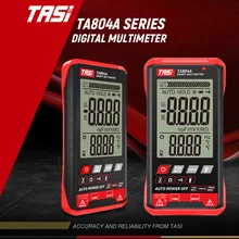 TASI TA804A multimetro digitale Tester automatico professionale multimetro True RMS misuratore di tensione NCV OHM intelligente ultrasottile