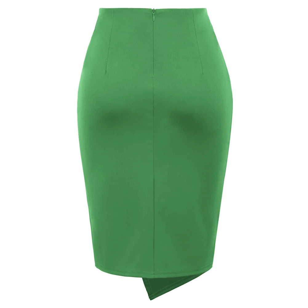 green tight skirt