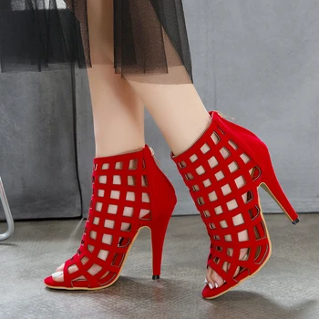 

Karinluna New Arrivals High Quality Lady High Heels Big Size 50 Customize Sexy Hollow Out Women Shoes Woman Summer Sandals