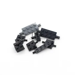 Moc Technology Plate Bricks Modified Car Wheels Holder Axle with Pin DIY Creative Building Blocks Compatible Assembles Parts