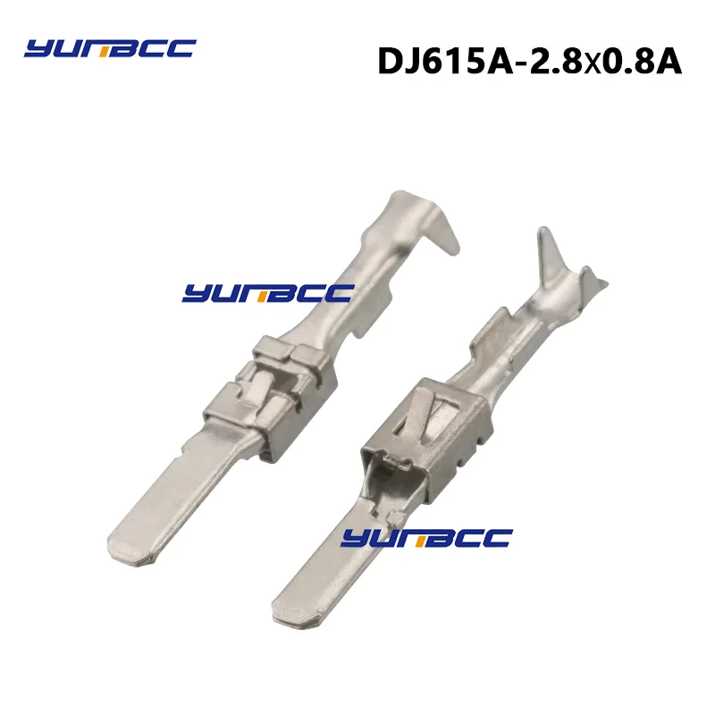 ушки，двухлепестковый штепсель драйвера DJ615A - 2.8  ×  0.8A ，Латунная Луженая