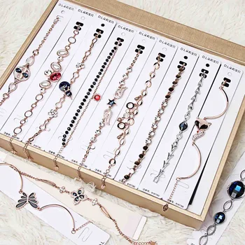 

30 Pcs/lot simple fashion women stainless steel bracelet top quality stainless steel jewelry bracelet wholesale 1030-46