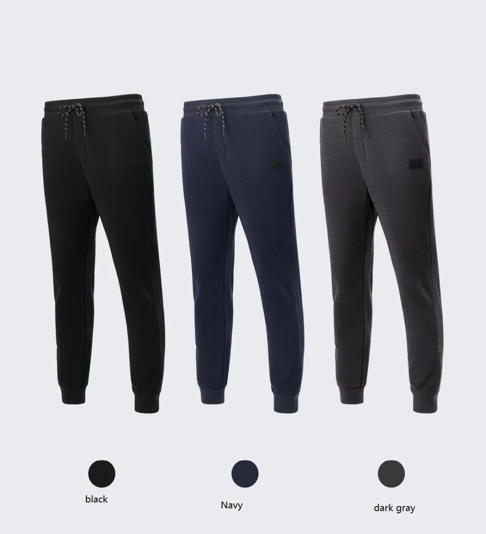 Xiaomi осень зима мужские плюс бархатные теплые брюки двойной ткани удобные свободные спортивные брюки для фитнеса мужские спортивные брюки