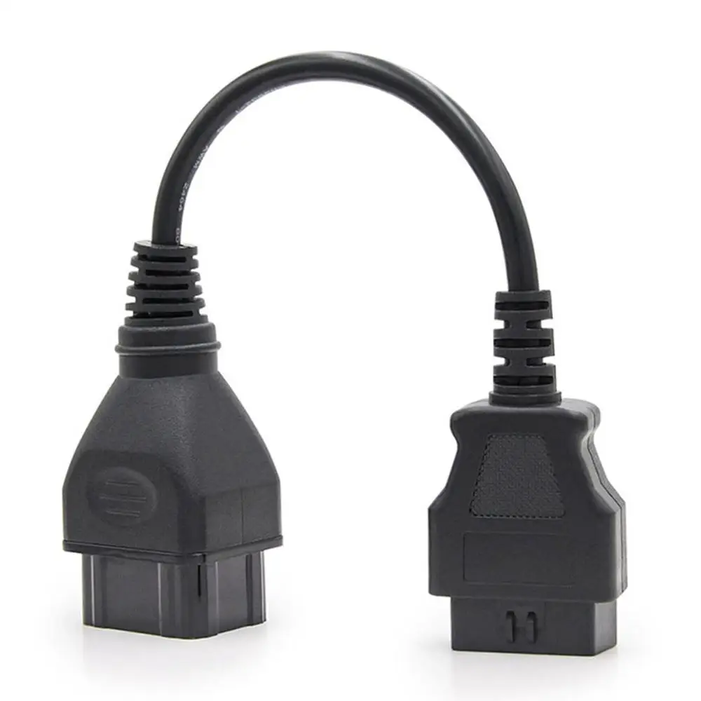 Кабель для тележки адаптер конвертер кабель OBD1 в OBD2 для Renault 12Pin штекер в OBD2 16Pin женский автомобильный диагностический инструмент
