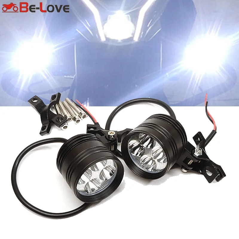 

12 В светодиодные точечные фары для Benelli TRK 502X 251 502 Leoncino 250 500 TNT600 аксессуары для мотоциклов белая вспомогательная лампа