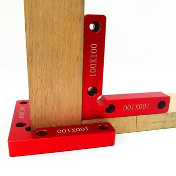 

90 Degree Right Angle Square Woodworking Fixture Corner Clamp Calibration Accuracy Ruler Wood Metal Welding Fixing Hand Tool