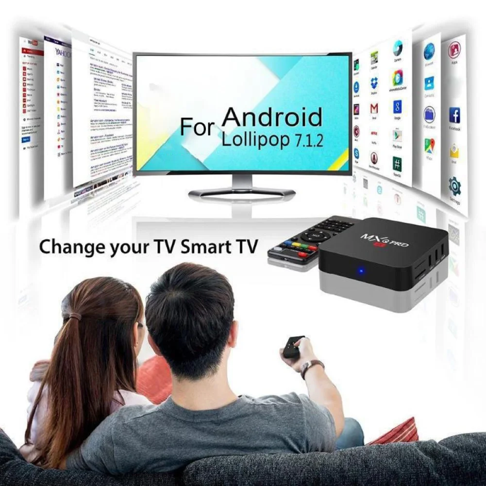 Android Tv Box Wifi 4k Hdmi Smart Tv Y Decodificador 2 En 1
