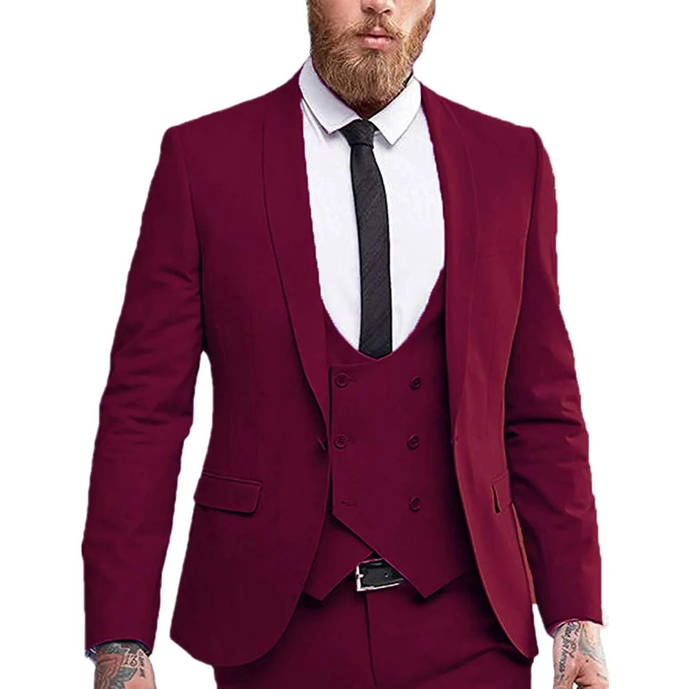 Черный формальный Slim Fit Мужские свадебные костюмы 3 шт. куртка с брюками индивидуальный заказ Зеленый курительный блейзер мужской костюм