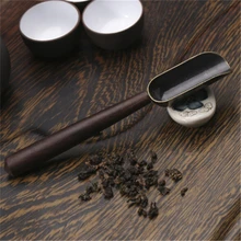 Новая Металлическая чайная ложка с деревянной ручкой медовый соус Suger ложки для кофе совок чайная посуда кухонные принадлежности Посуда