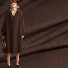 Красная Малина кофе в елочку шерстяная ткань шерсть материалы зимнее женское пальто куртка швейная ткань