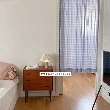 

Door curtain simple cloth curtain Korean perforated partition curtain interior decorative curtain
