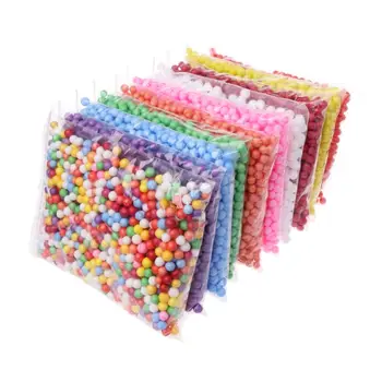 

7-9mm Snow Mud Particles Accessories Foam Beads Slime Balls Supplies Floam Filler For Foam Slime Fluffy Clay Mud