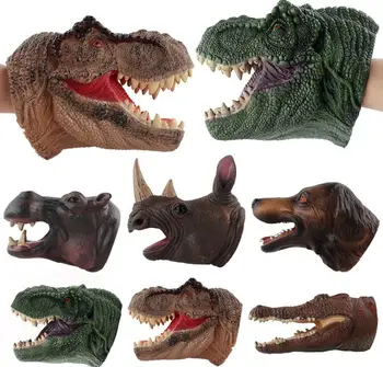 

Soft Vinyl Rubber Hippo Crocodile Tyrannosaurus Head Hand Puppet Figure Toys GlovesHand Puppet Toys For Children