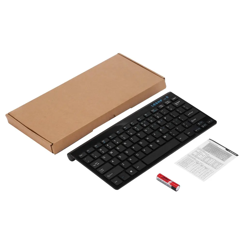 

LESHP Universal Compact Durable Slim Portable Wireless 3.0 Keyboard With Built in Rechargeable Battery