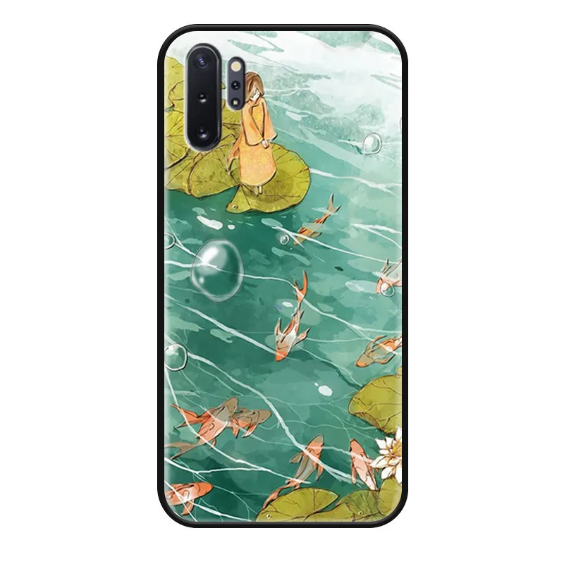 Чехол в стиле ретро для samsung Galaxy Note 10 Plus, рельефный чехол с рельефным рисунком - Color: 11 note10plus