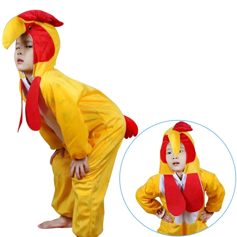 Kids Cartoon Animals Yellow Cock Costumes Boys Girl Halloween Cosplay Costume Anime Disfraces Dress Up Role Play Jumpsuit Kids Cartoon Animals Yellow Cock Costumes Boys Girl Halloween Cosplay Costume Anime Disfraces Dress Up Role Play Jumpsuit