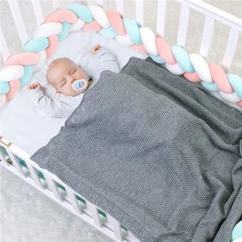 

Baby Blanket Knitted Newborn Blankets Super Soft Throw Blanket Solid color Blankets for Beds Sofa Toddler Bedding 100x80cm