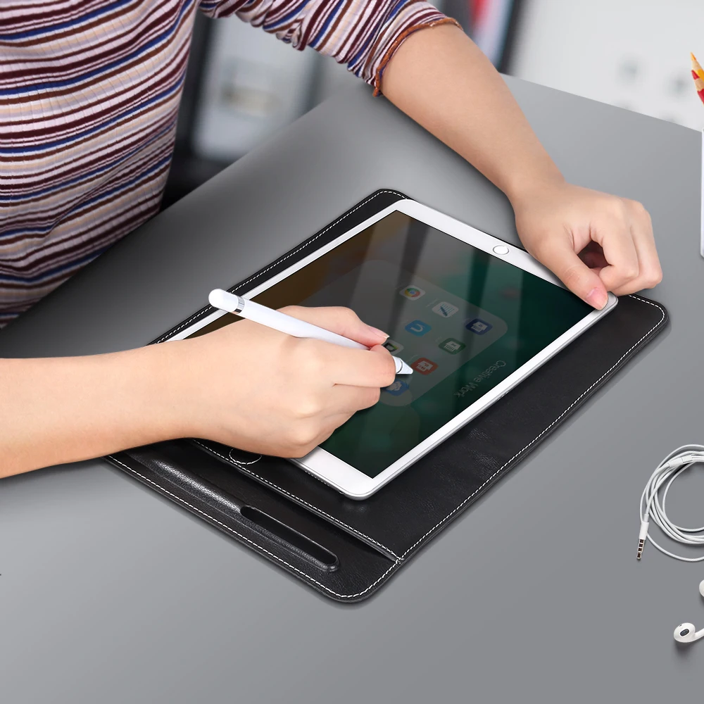 Tablet Case10.2 2019 pro11 With pen tray Leather Stand Cover for ipad Air1 2 9.7 2018 pro 10.5 Full Protective Case For ipad234
