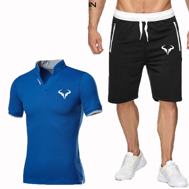 Camiseta y pantalones cortos para hombre, ropa para jugadores de tenis, de alta calidad, estilo veraniego
