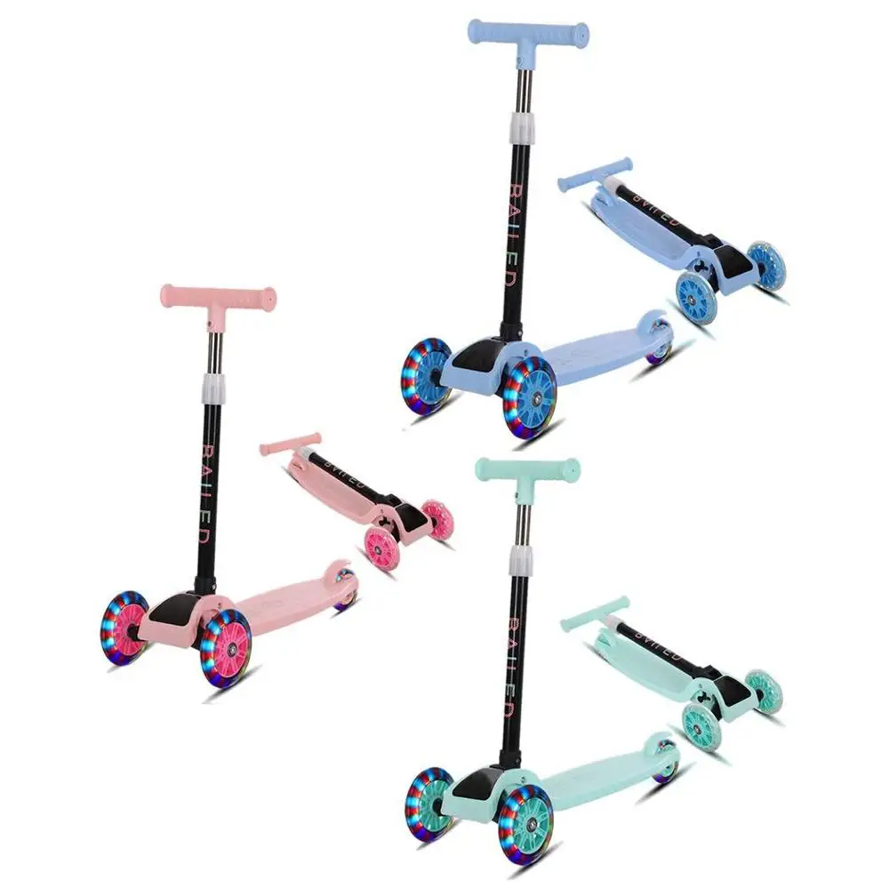 

Fashion Children Scooter Durable Portable Folding With Flash Light 90kg Folding, Sliding Outdoor Children Scooter > 3 Years Old