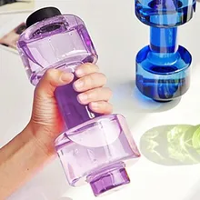 550 мл гантели чашки вес фитнес оборудование портативный герметичный пластик Небьющийся ПЭТ шейкер для мужчин женщин руки тренажерный зал тренировка