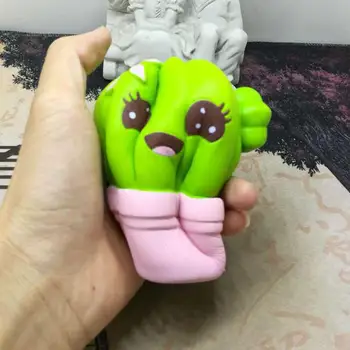 

Cute Cactus Scented Jumbo Slow Rising Soft Squishys Stress Relief Squeeze Toy Stress Relief Toys Gift For Children
