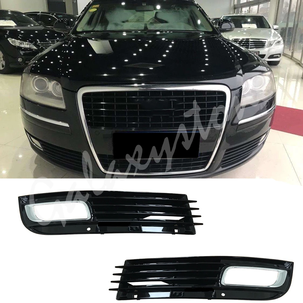 Крышка противотуманной фары для Audi A8 D3 2008 2009 2010 4E0 807 681 AN / 682 AN|Гоночные решетки| |