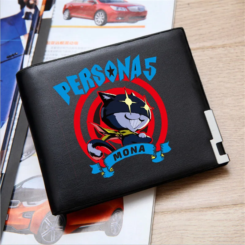 Горячая Распродажа, кошелек унисекс с принтом в виде Игры Persona 5 P5, короткий кошелек из искусственной кожи, держатель для карт из искусственной кожи, сумка для денег - Цвет: Style-5