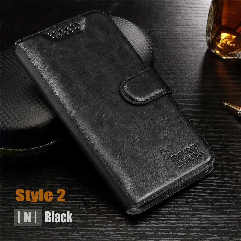 Premium Flip Leather Phone Case with Card Holder - Soft TPU Silicone Cover