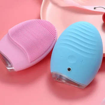 

2020 Recommend Electric Mini Silicone Face Cleansing Brush Massage Facial Brush Washing Cleansing Tools Deep Pore Cleaning