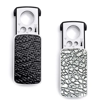 

Jewelry Loupe, 2 Pack 30X 60X 90X LED Lighted Illuminated Jewelers Eye Loupe Jewelry Magnifier,Best for Jewelry, Diamonds, Gems,