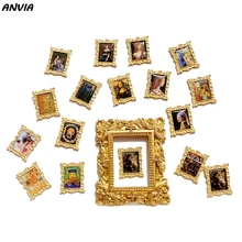 Винтажные знаменитые аксессуары с масляной росписью Мона Лиза/Винсент Ван Гог серьги-гвоздики металлические золотые ювелирные изделия для женщин