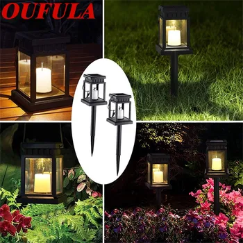 

OUTELA New Product Solar Carrying lantern candle IP44 Lawn Lights Garden Decoration