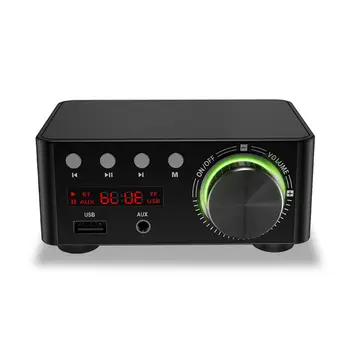 

50Wx2 HiFi Bluetooth 5.0 Mini Class D Digital Power Amplifier Audio Stereo Receiver Car Home Theater USB U-Disk TF Card Player R