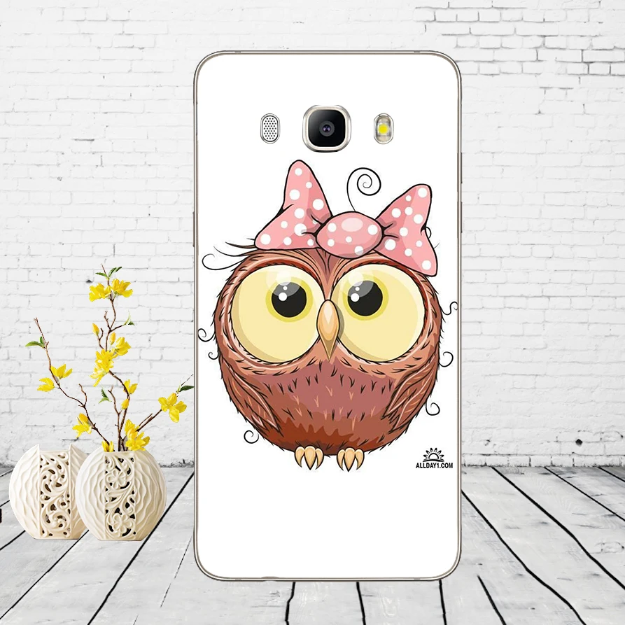 95DD с милой совой сердца Lover Рождественский Мягкий силиконовый чехол для Samsung Galaxy A3 a5 A6 A8 j3 j5 j7