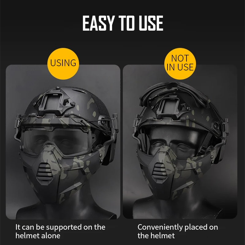 Bas de masque demi-visage Evo TACWAR – Action Airsoft