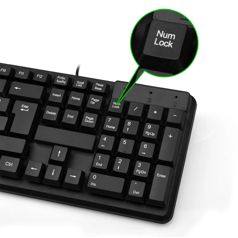 Проводная мышь Клавиатура Набор USB Настольный чувствительный прочный для домашнего офиса игровой NC99