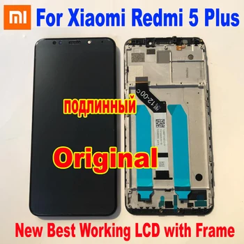 

100% Original New Xiaomi Redmi 5 Plus 10 Touch Screen Digitizer LCD Display Assembly Sensor with Frame or Redmi 4 Prime 32GB