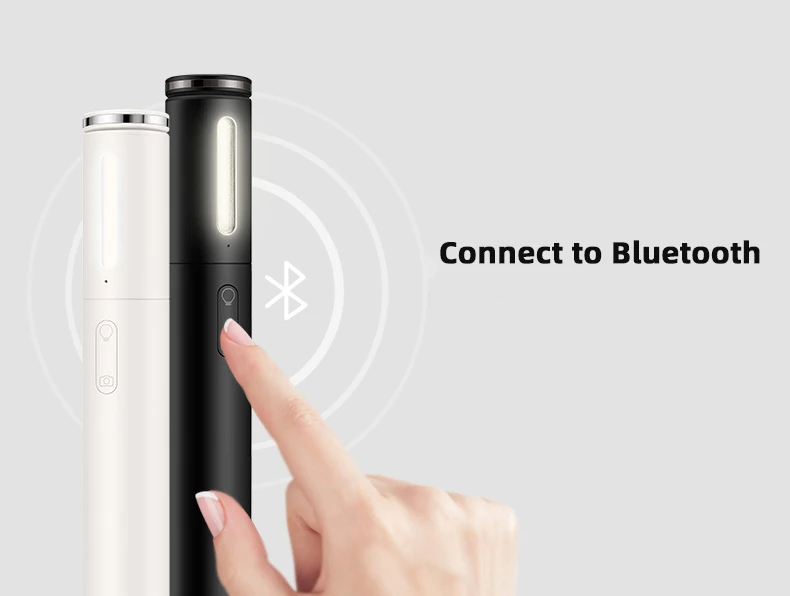 MountDog беспроводной Bluetooth селфи палка для Iphone Xiaomi ручной монопод затвора дистанционного мини штатив с светильник