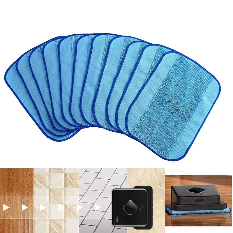 12 шт. микрофибра влажная моющая Чистящая салфетка для Irobot Braava 380 380T 321 320 Mint 5200C 5200 4200 4205 и Чистка