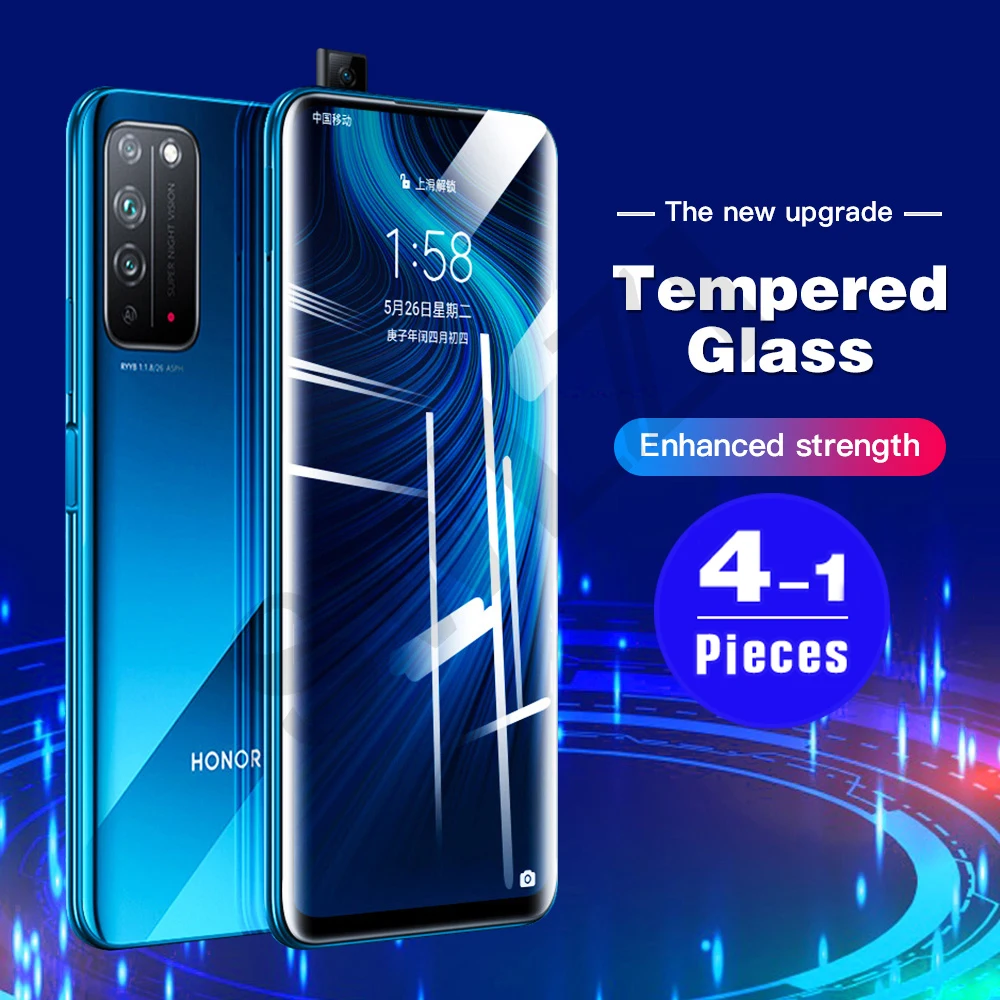 1-4Pcs for Honor X10 Max Play 5 5T Youth 4 4T pro 3 3E 9X lite 9A 9C 9N 9i phone screen protector Tempered glass protective film | Мобильные