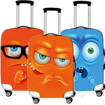 

Car-on Suitcase Case Protective Cover Cute Elastic Travel Luggage Dust Cover Accessories Suitcases Organizadores 18-32 Inche