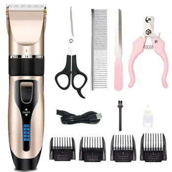 

Electric Pet Dog Clippers Trimmer Hair Clipper Rechargeable Tool Comb Scissors