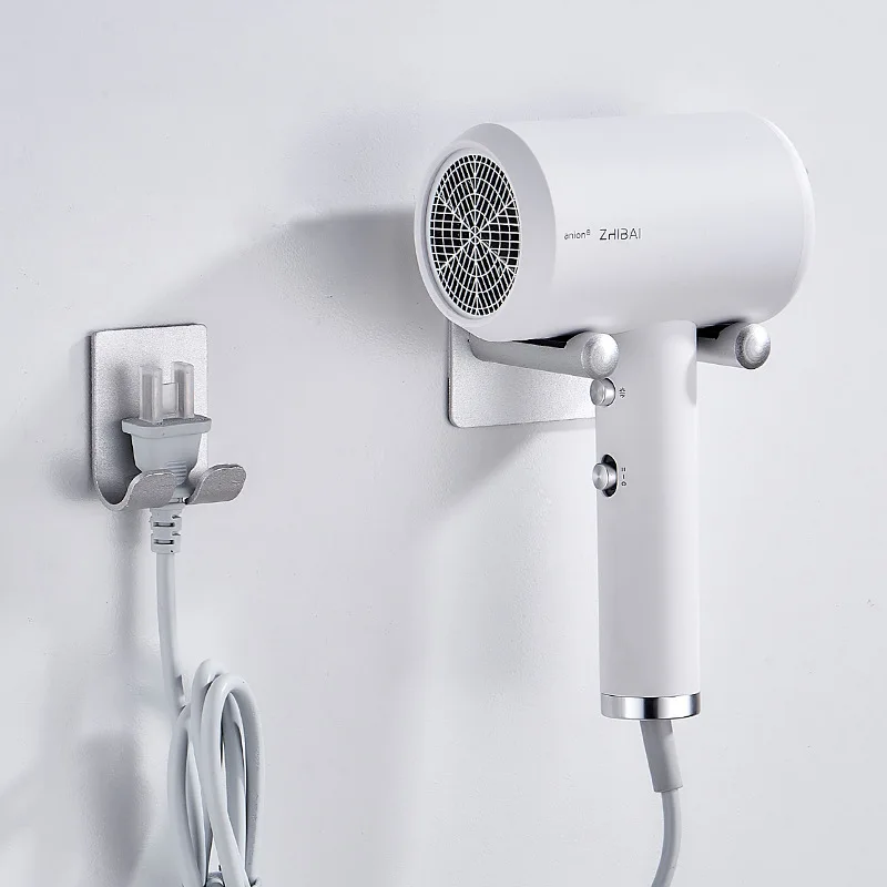 

Dyson Hair Dryer Bracket Hole Punched Alumimum Straightforward Hair Dryer Holder Bathroom Blow Dryer Rack a Generation of Fat
